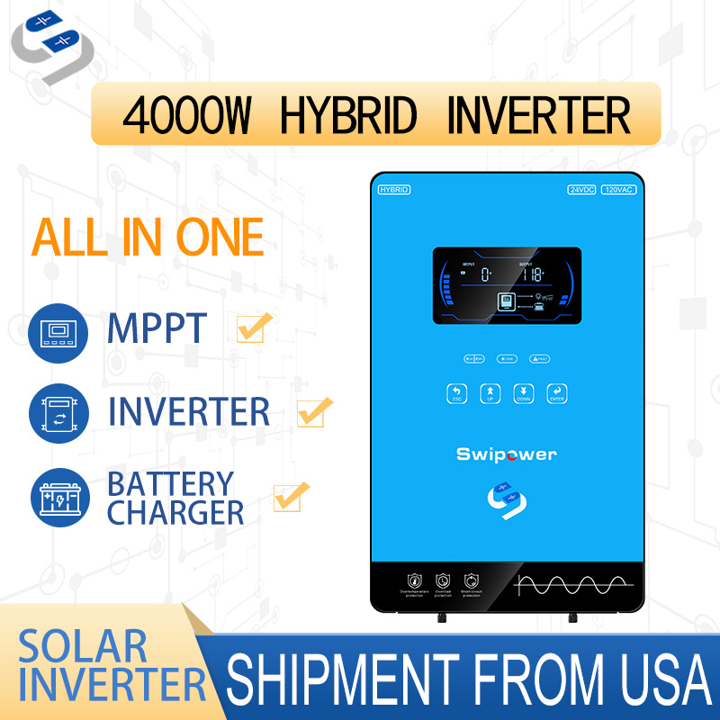 Drone Solar Charger - Гибридный солнечный инвертор CNSWIPOWER 4500ВА, 24В