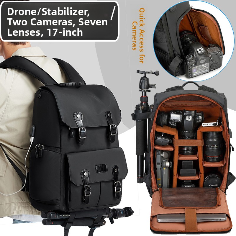 Drone Backpack - Профессиональная сумка-рюкзак для DSLR-камеры, большая вместимость,
