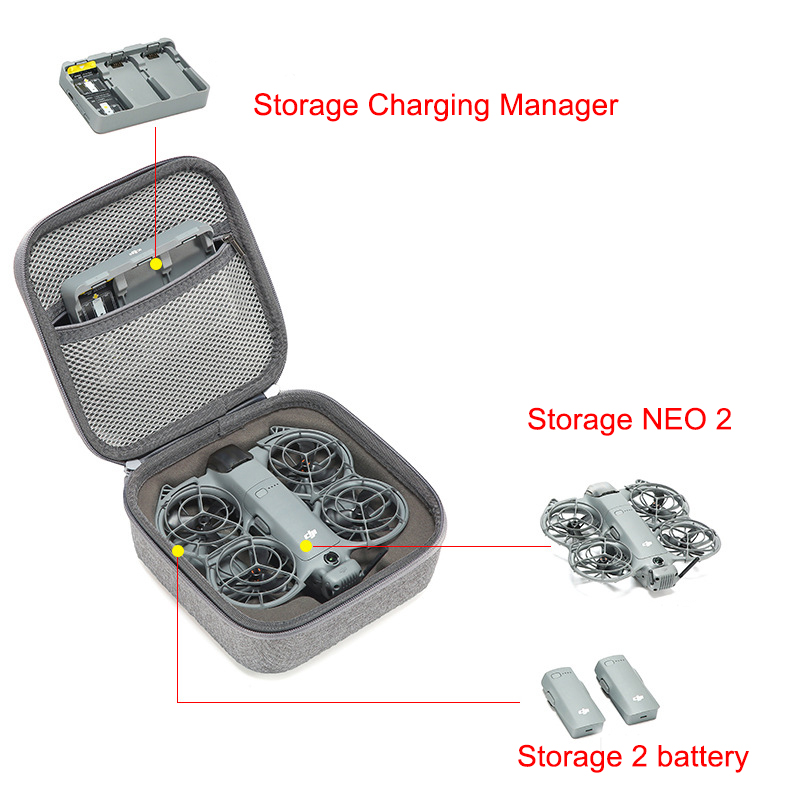 Кейс для DJI Neo 2 RC N3: порт – обзор и цена Drone Hard Shell Case