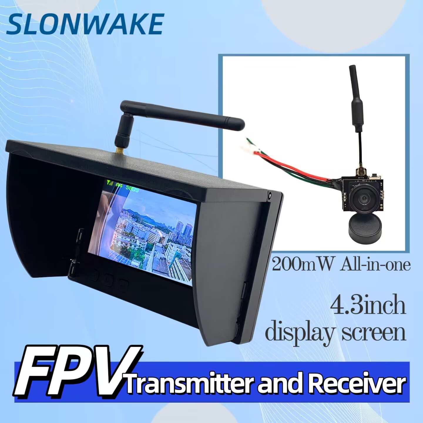 Аналоговая видеокамера SLONWAK – обзор и цена Drone Controller Screen