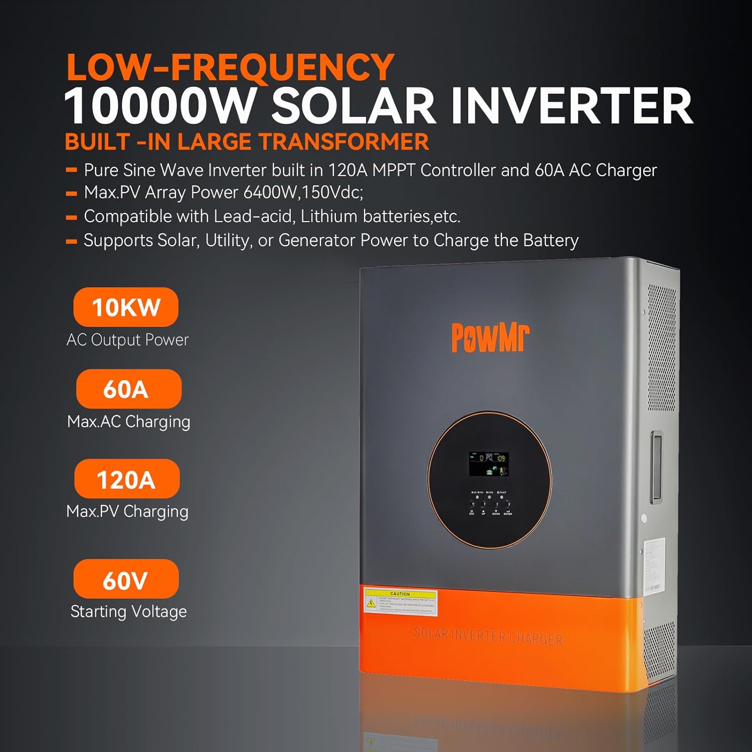 Инвертор PowMr 10 кВт/5 кВт, д – обзор и цена Drone Solar Charger